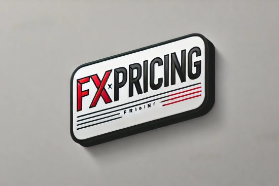 DALL·E 2024-08-27 16.32.26 - A clean and professional image with a white background and the company name 'fxpricing' written in bold, modern, and clear font. The design should hav