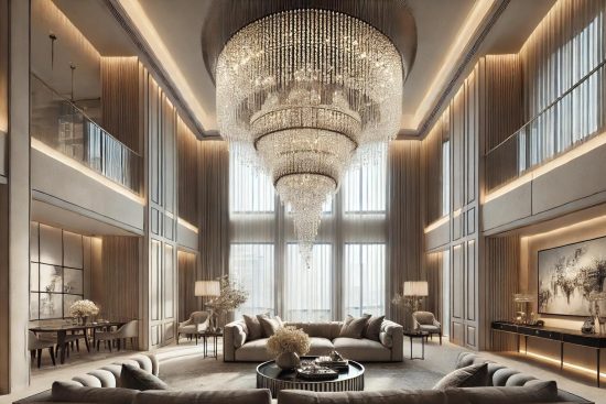 A_luxurious_high-ceilinged_living_space_featuring_