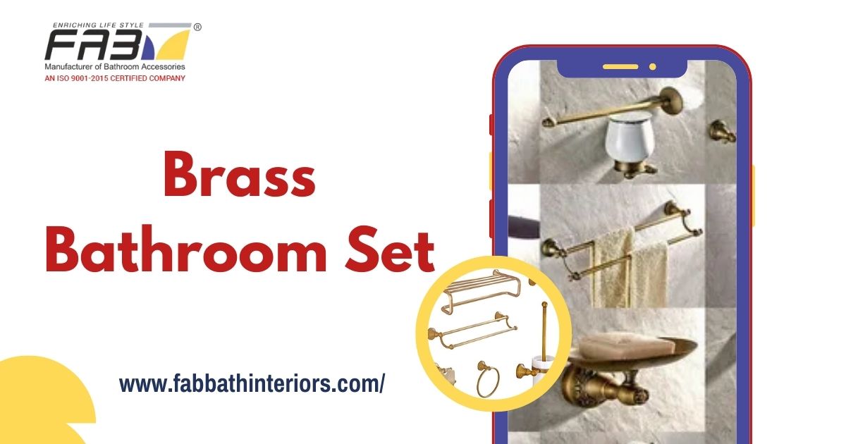 Brass Bathroom Set