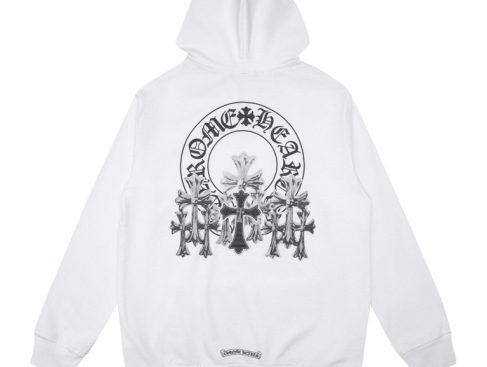 Chrome Hearts Hoodie Multiple Cross White