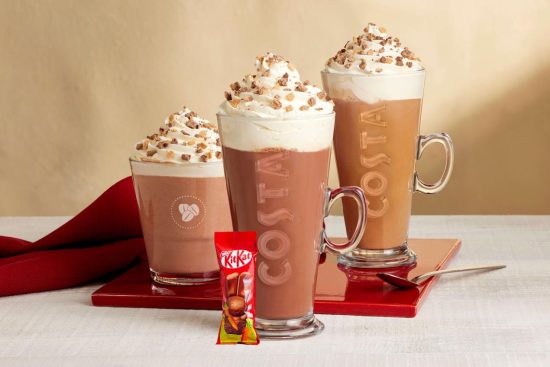 Costa Coffee Hot Milkshakes