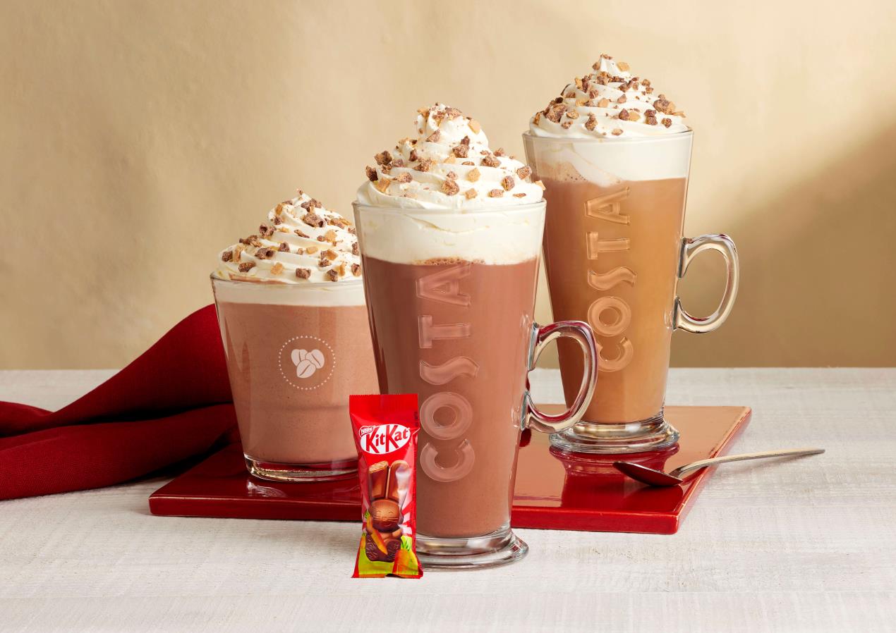 Costa Coffee Hot Milkshakes