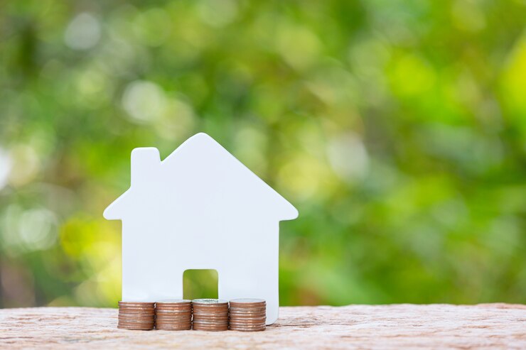 world-habitat-day-close-up-picture-pile-coins-model-house_1150-26734