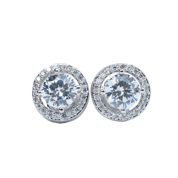 Solitaire Diamond Stud Earrings