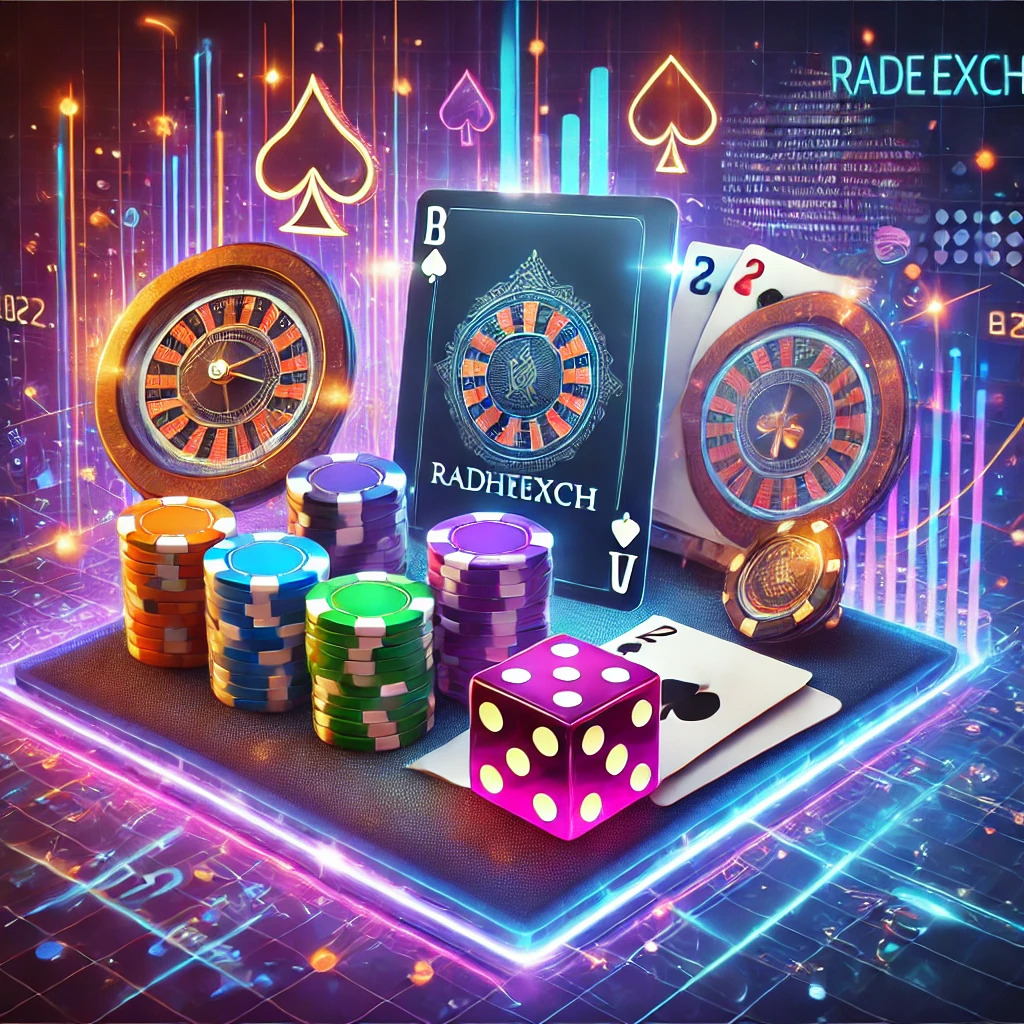 DALL·E 2024-12-25 19.45.26 - A vibrant and engaging online casino-themed image featuring elements like poker chips, playing cards, dice, and glowing cryptocurrency symbols. The wo (1)