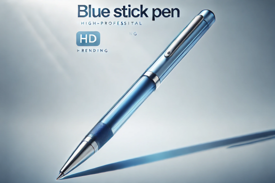 blue stick pen