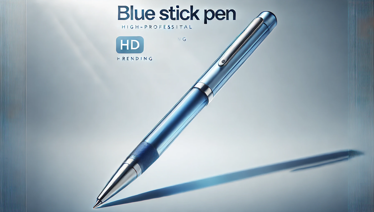 blue stick pen